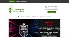Desktop Screenshot of irishclub.com.au