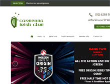 Tablet Screenshot of irishclub.com.au